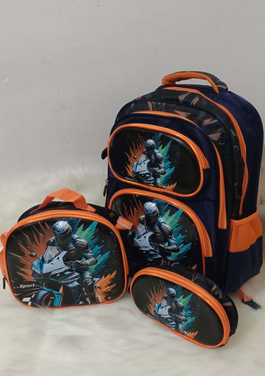 Sacà Dos Scolaire Enfant avec trousse et petite sachoche